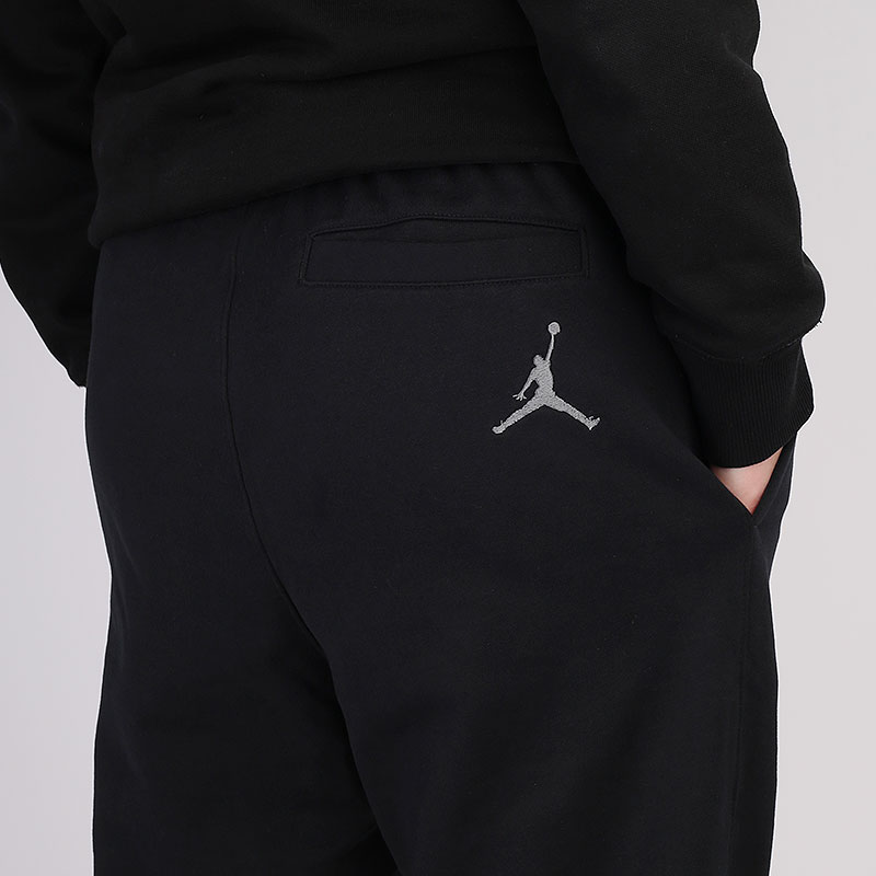 мужские черные брюки Jordan Jumpman Classics Fleece Pants CV2249-010 - цена, описание, фото 5